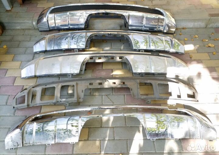 Юбка заднего бампера мерседес ML 166 AMG