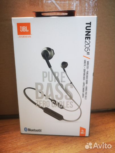 Беспроводные наушники jbl tune 205 bt