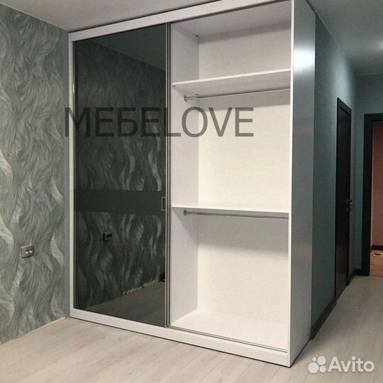 Шкаф купе встроен на заказ от фабрики в прихожую