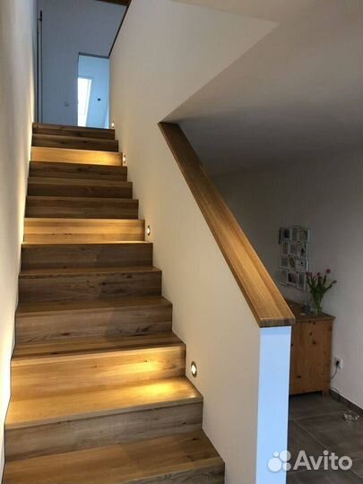 Ступени из массива дуба