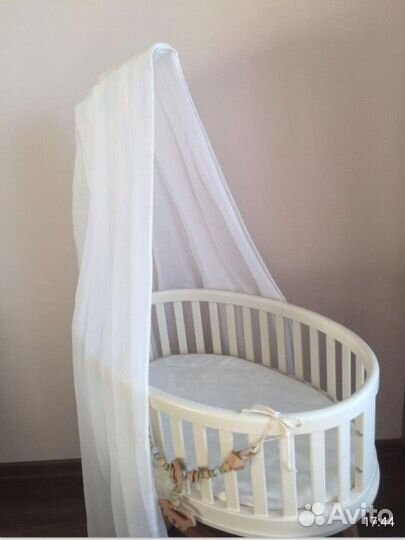 Люлька из бука для новорожденных