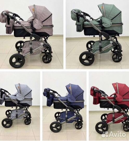 Коляска Новая 3в1 всесезонная (Стильная)