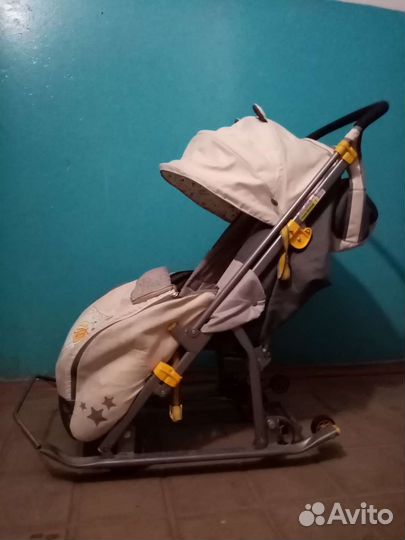 Детские санки коляска ника