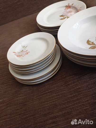 Столовый сервиз фарфор СССР