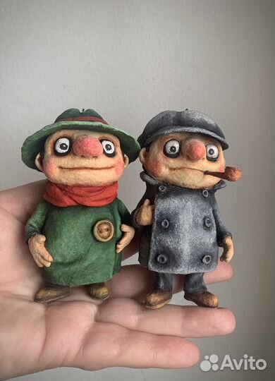 Ватные елочные игрушки