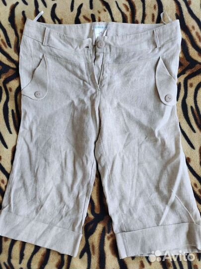 Бриджи, лен, 48 размер