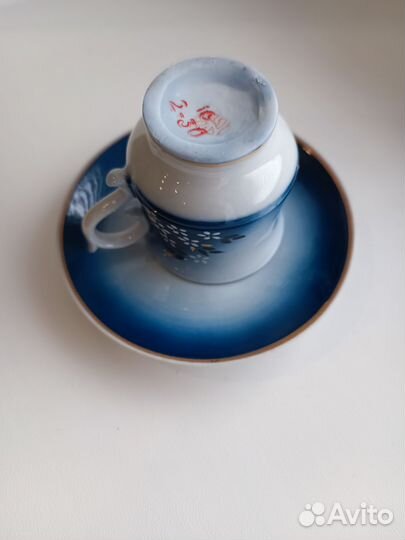 Кофейная пара СССР Броницкий фарфоровый завод