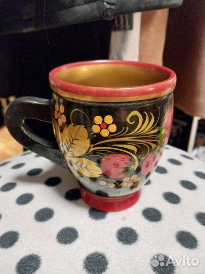 Кружка Хохлома дерево