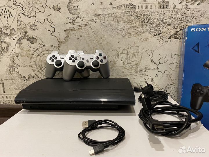 Sony PlayStation 3 Super slim 500GB 2 геймпада