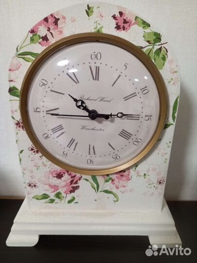 Часы настольные большие дерево,роспись