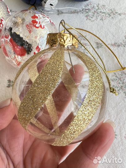 Стеклянные елочные игрушки