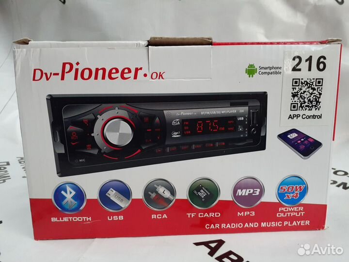 Автомагнитола Pioneerok 216bt