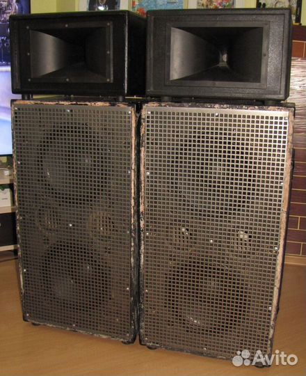 Колонки FA 2100W-4200W 4шт Pro Рупорбоксы+Сабы 12