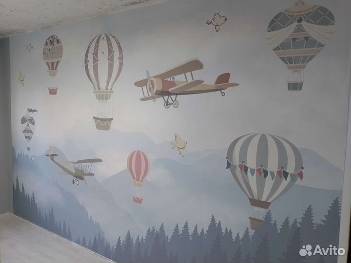 Поклейка обоев