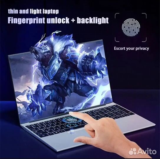 Новый, 16 оперативки, мощный и быстрый ноутбук