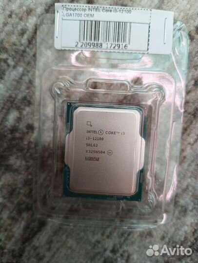 Новый Intel Core i3-12100 OEM