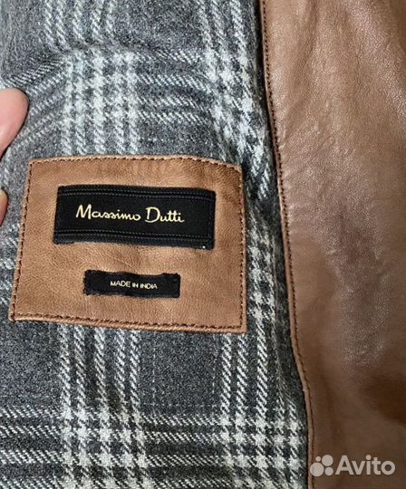 Куртка натуральная кожа massimo dutti