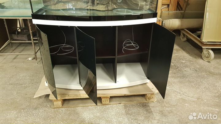 Аквариум панорамный 300 литров чб акрил