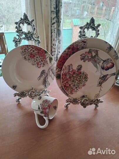 Столовый сервиз фарфор США edie rose home