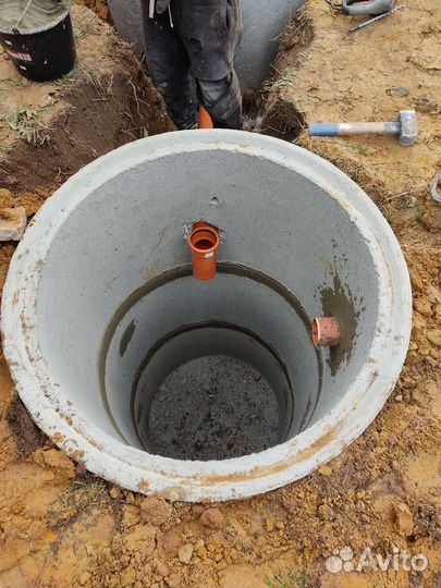 Септик из бетонных колец под ключ
