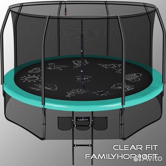 Батут Clear Fit FamilyHop 14Ft
