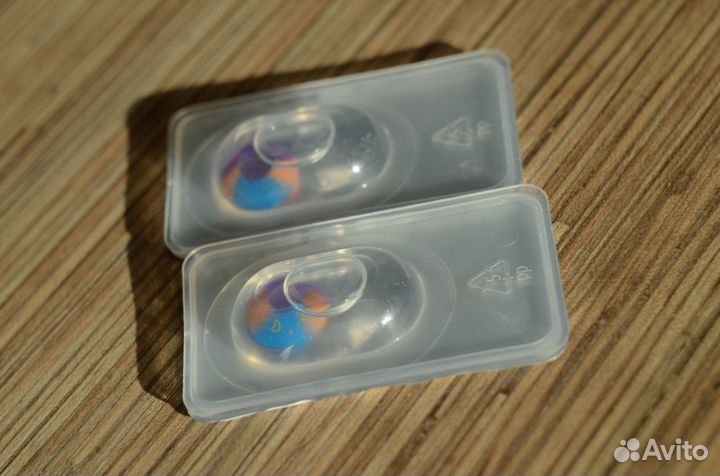 Контактные линзы (фиолетовый, желтый, голубой)