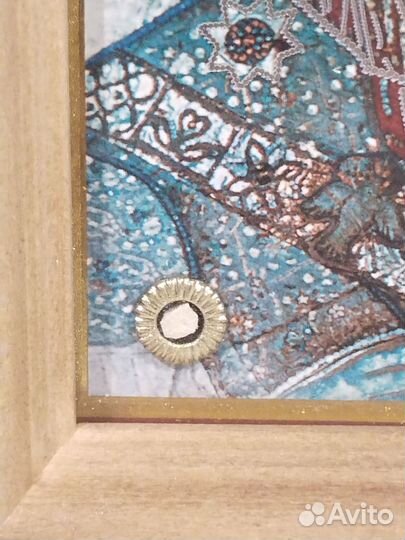 Икона с мощевиком. Богородица. 