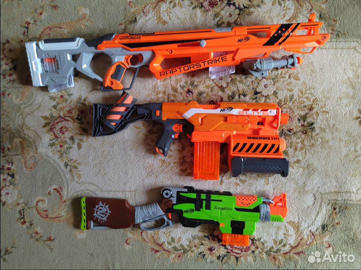 Бластеры Nerf Нёрф детское оружие