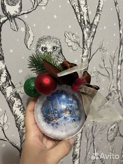 Новогодние шары с фотографией