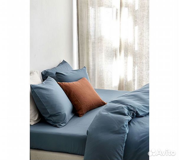 Постельное белье GoodNight Essential дуэт синий