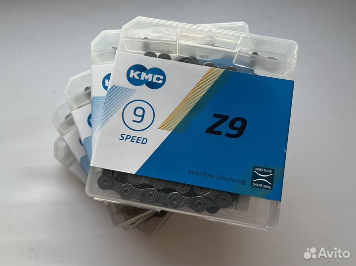 Цепь для велосипеда KMC Z-9 (116зв, 9ск) + замок
