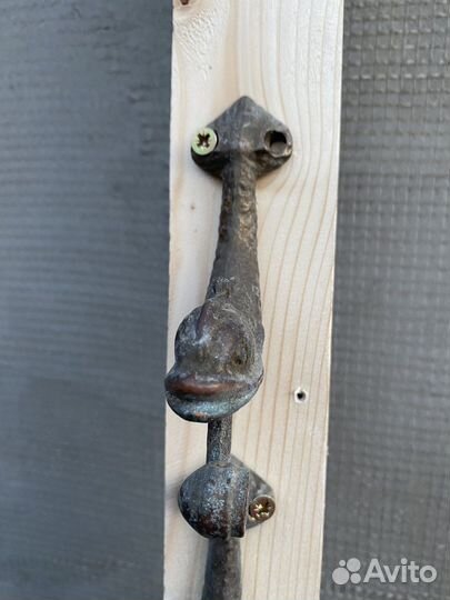 Держатель для полотенец латунные рыбки винтаж