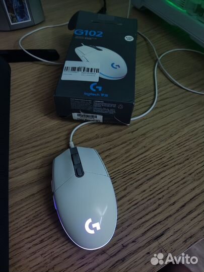 Игровая мышь logitech g102 белая