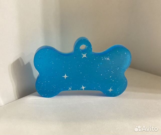 Адресник для собак из эпоксидной смолы