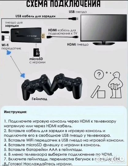 10000 игр Game stick lite 64 gb
