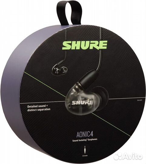 Наушники Shure aonic 4 SE42hybk+UNI-EFS