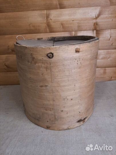 Короб Лубяной С Крышкой для Хранения Муки 19в 3