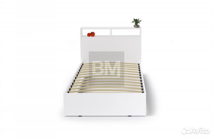 Кровать односпальная белая