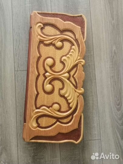 Нарды ручной работы резные в чехле