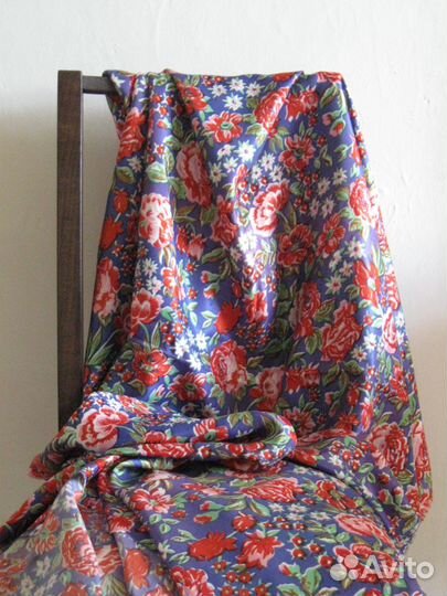 Шелк винтажный (большой отрез)