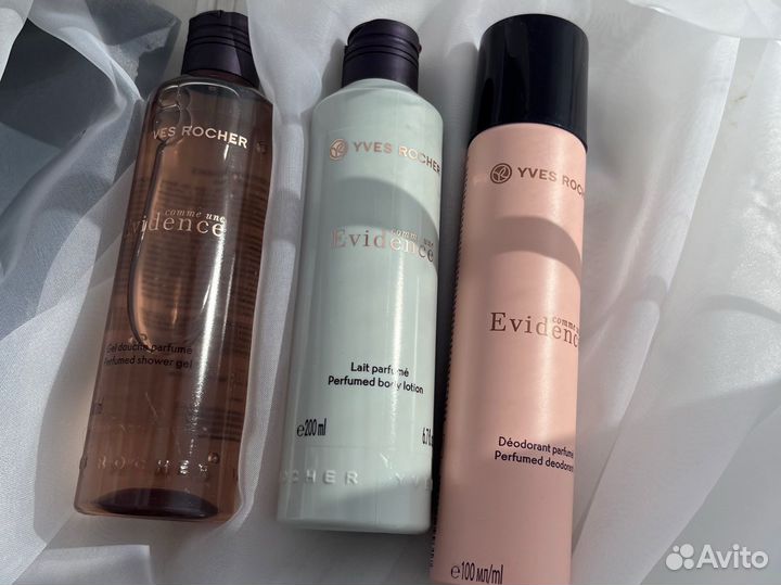 Молочко, гель, дезодорант Evidence новые
