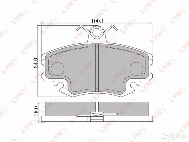 Колодки тормозные дисковые перед