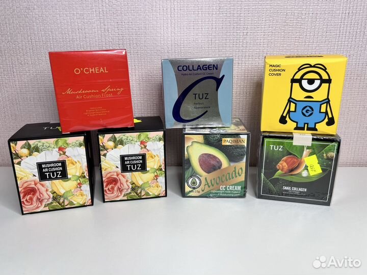 Косметика: кушон, пудра, тональный, праймер