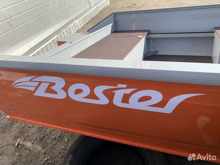 Моторно-гребная лодка bester 390М оранжевая