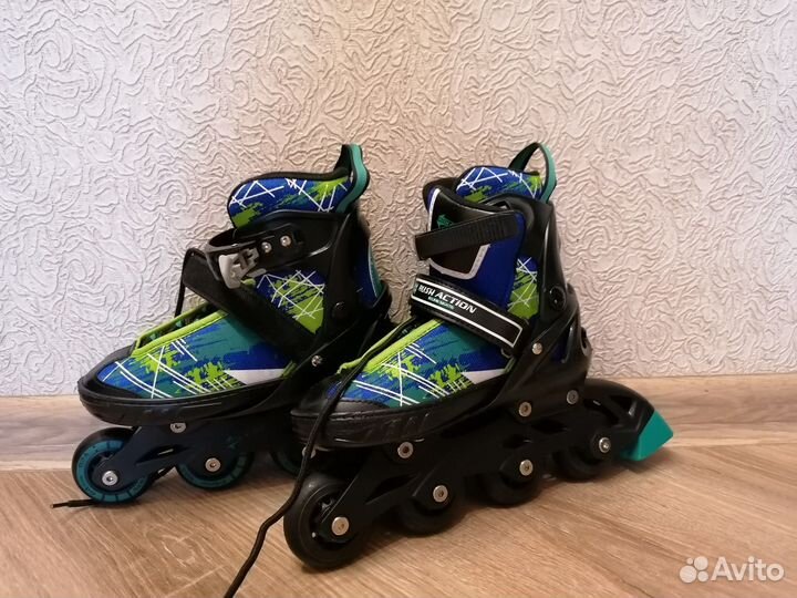 Роликовые коньки детские раздвижные