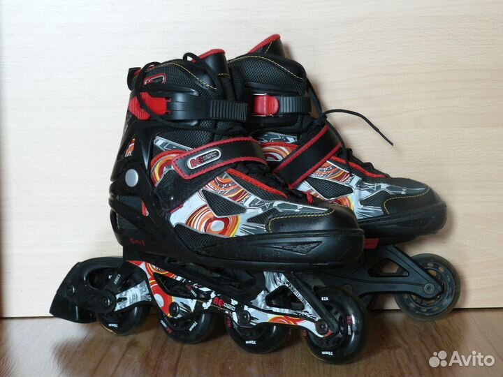 Роликовые коньки Reaction раздвижные р.36-41