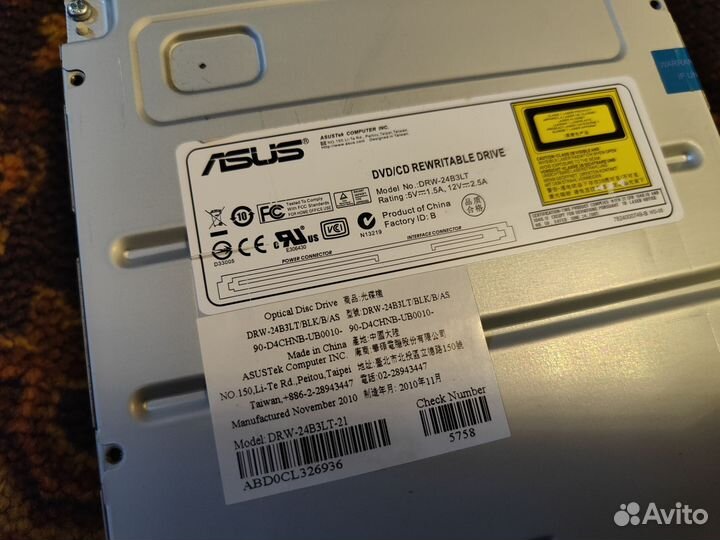 Привод Asus DVD RW 24B3LT