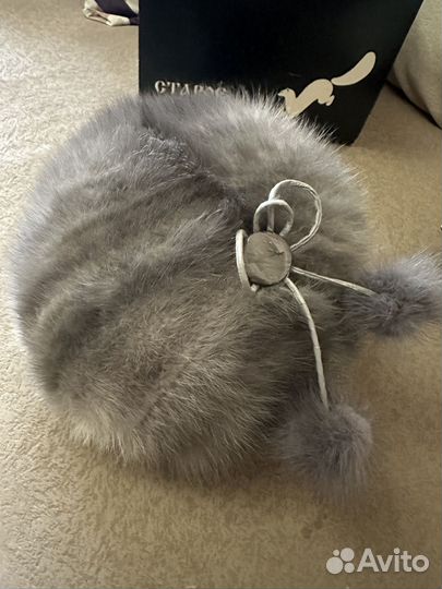 Шапка норковая женская