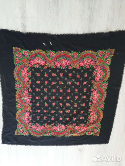 Старинные платки шерстяные