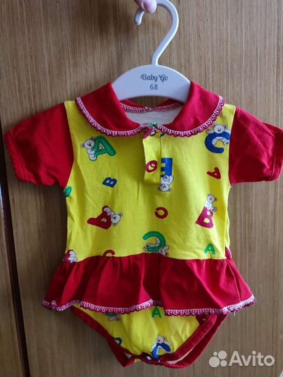 Платья боди для девочки 68